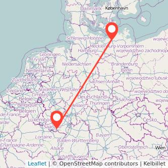 Homburg Rostock Mitfahrgelegenheit Karte