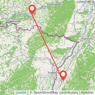 Homburg Offenburg Mitfahrgelegenheit Karte