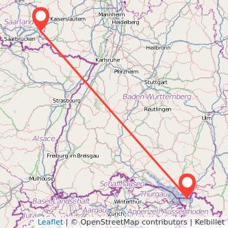 Homburg Lindau Bahn Karte