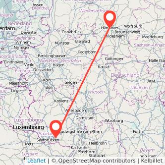 Homburg Hannover Mitfahrgelegenheit Karte
