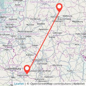 Homburg Celle Bahn Karte
