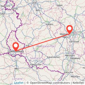 Hofheim am Taunus Luxemburg Mitfahrgelegenheit Karte