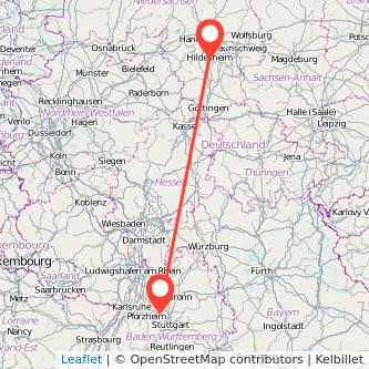 Hildesheim Vaihingen an der Enz Bahn Karte