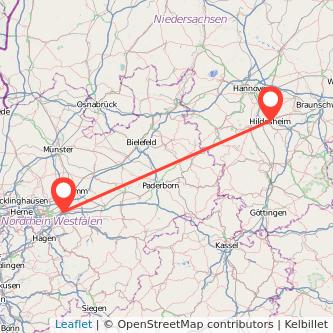 Hildesheim Unna Mitfahrgelegenheit Karte