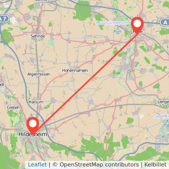 Hildesheim Peine Mitfahrgelegenheit Karte