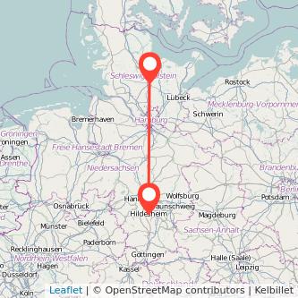 Hildesheim Neumünster Bahn Karte