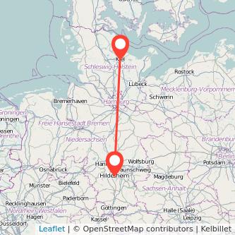 Hildesheim Kiel Bahn Karte