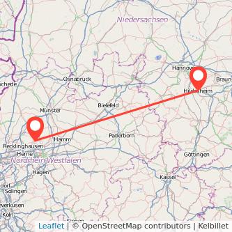 Hildesheim Datteln Mitfahrgelegenheit Karte