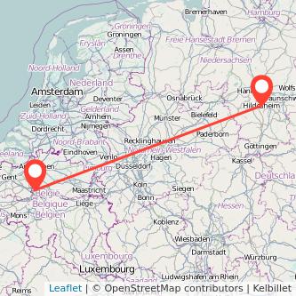 Hildesheim Brüssel Mitfahrgelegenheit Karte
