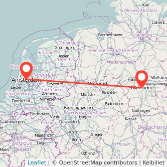 Hildesheim Amsterdam Mitfahrgelegenheit Karte