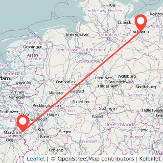 Herzogenrath Schwerin Bahn Karte
