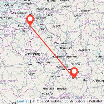 Herzogenrath Reutlingen Bahn Karte