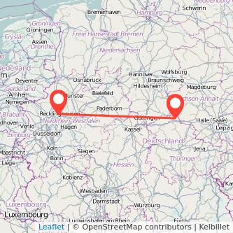 Herten Nordhausen Mitfahrgelegenheit Karte