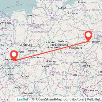 Herne Brandenburg an der Havel Bahn Karte