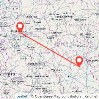 Herne Bayreuth Mitfahrgelegenheit Karte