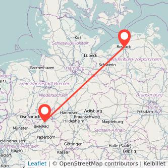 Herford Rostock Mitfahrgelegenheit Karte