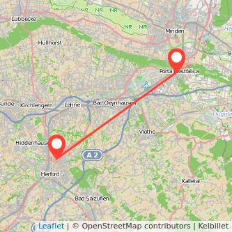 Herford Porta Westfalica Mitfahrgelegenheit Karte