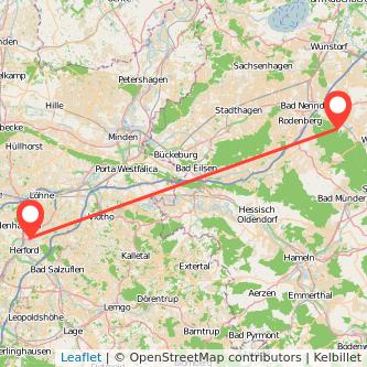 Herford Barsinghausen Mitfahrgelegenheit Karte