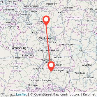 Herborn Horb am Neckar Bahn Karte