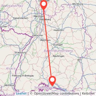 Heppenheim Radolfzell am Bodensee Bahn Karte