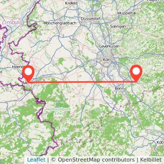 Hennef Aachen Mitfahrgelegenheit Karte