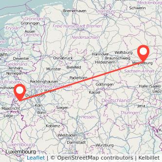 Heinsberg Magdeburg Mitfahrgelegenheit Karte