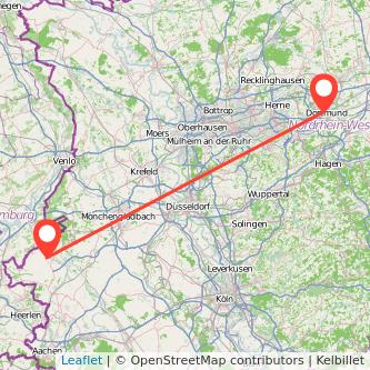 Heinsberg Dortmund Mitfahrgelegenheit Karte