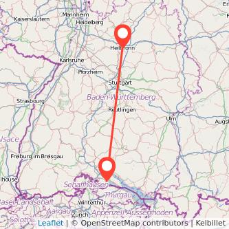 Heilbronn Radolfzell am Bodensee Mitfahrgelegenheit Karte