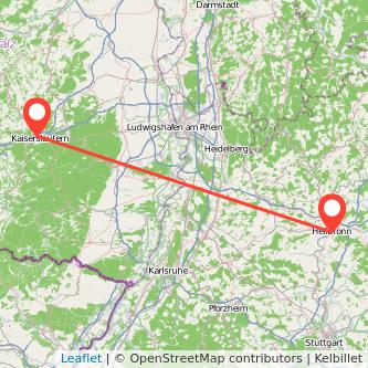 Heilbronn Kaiserslautern Mitfahrgelegenheit Karte