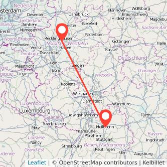 Heilbronn Castrop-Rauxel Mitfahrgelegenheit Karte