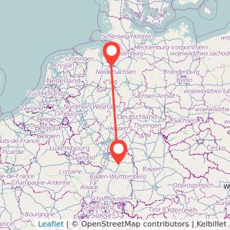 Heilbronn Bremen Mitfahrgelegenheit Karte