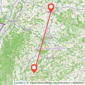 Heilbronn Balingen Mitfahrgelegenheit Karte