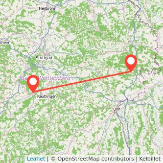 Heidenheim an der Brenz Tübingen Mitfahrgelegenheit Karte