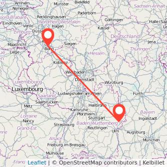 Heidenheim an der Brenz Niederkassel Mitfahrgelegenheit Karte