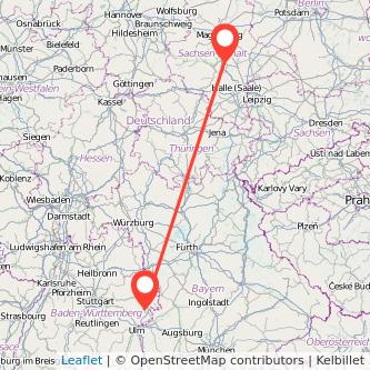 Heidenheim an der Brenz Bernburg Mitfahrgelegenheit Karte