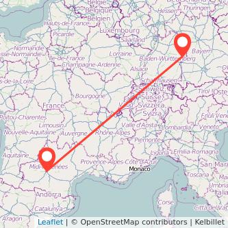 Heidenheim an der Brenz Toulouse Mitfahrgelegenheit Karte