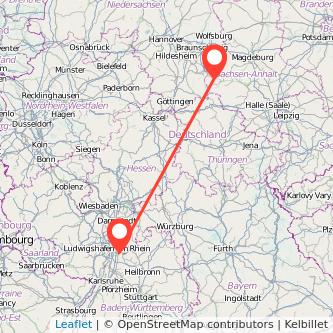 Heidelberg Wernigerode Mitfahrgelegenheit Karte