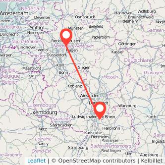 Heidelberg Bochum Mitfahrgelegenheit Karte