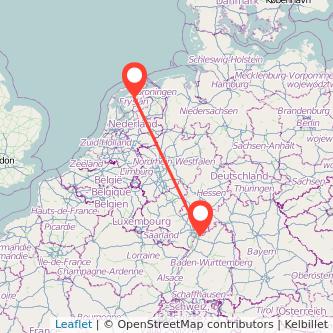 Heidelberg Leeuwarden Mitfahrgelegenheit Karte