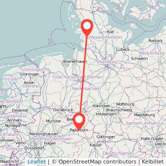 Heide Paderborn Bahn Karte
