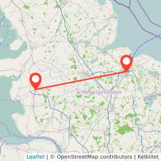 Heide Kiel Mitfahrgelegenheit Karte