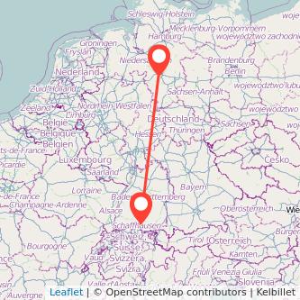 Hannover Singen Mitfahrgelegenheit Karte