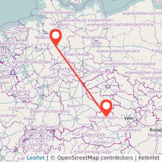 Hannover Linz Mitfahrgelegenheit Karte