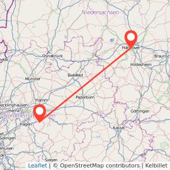 Hannover Hemer Mitfahrgelegenheit Karte