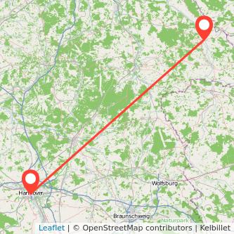 Hannover Dannenberg Mitfahrgelegenheit Karte