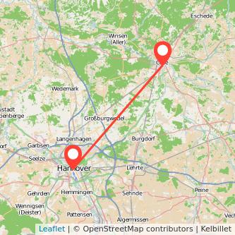 Hannover Celle Mitfahrgelegenheit Karte
