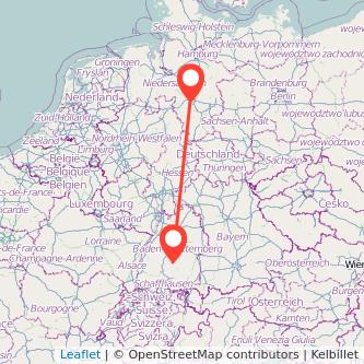 Hannover Albstadt Mitfahrgelegenheit Karte