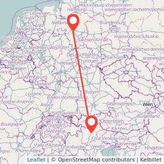 Hannover Bozen Mitfahrgelegenheit Karte