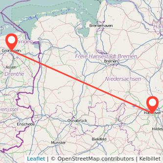Hannover Groningen Mitfahrgelegenheit Karte