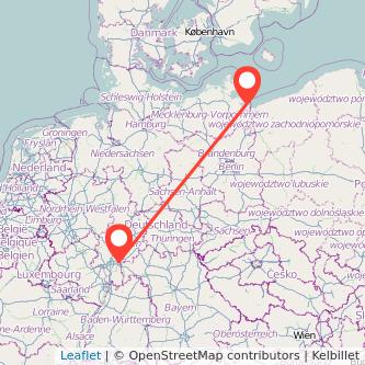 Hanau Ückeritz Bahn Karte